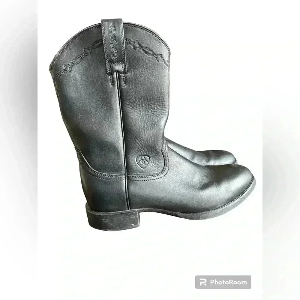 ARIAT Men’s Heritage PullOn Roper Cowboy Leather Boots 10002280(35501)
